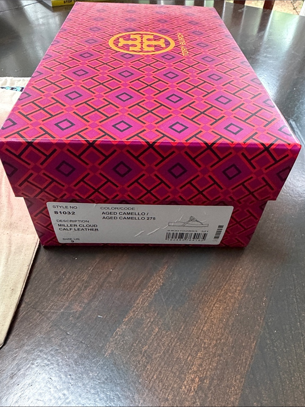 Tory Burch Cloud Miller - Aged Camello - Size 9 - Picture 8 of 9